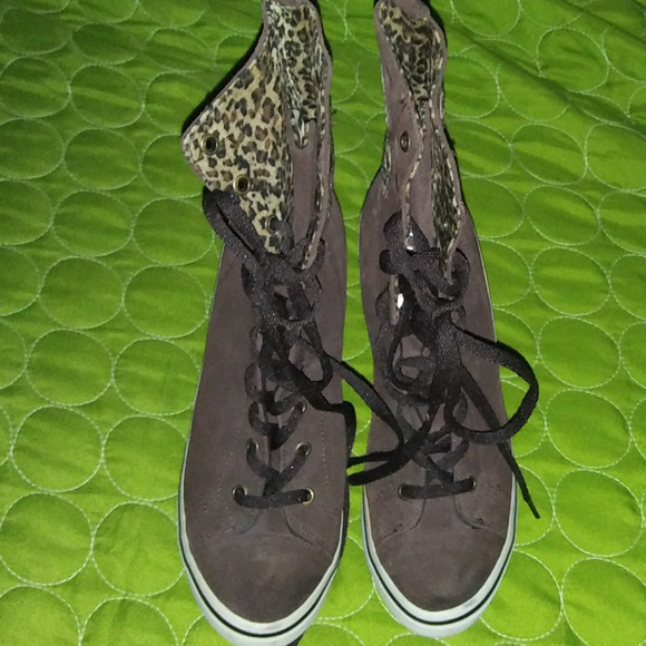Jessica Simpson 6.5 New Brown Platform Sneakers - Picture 5 of 8